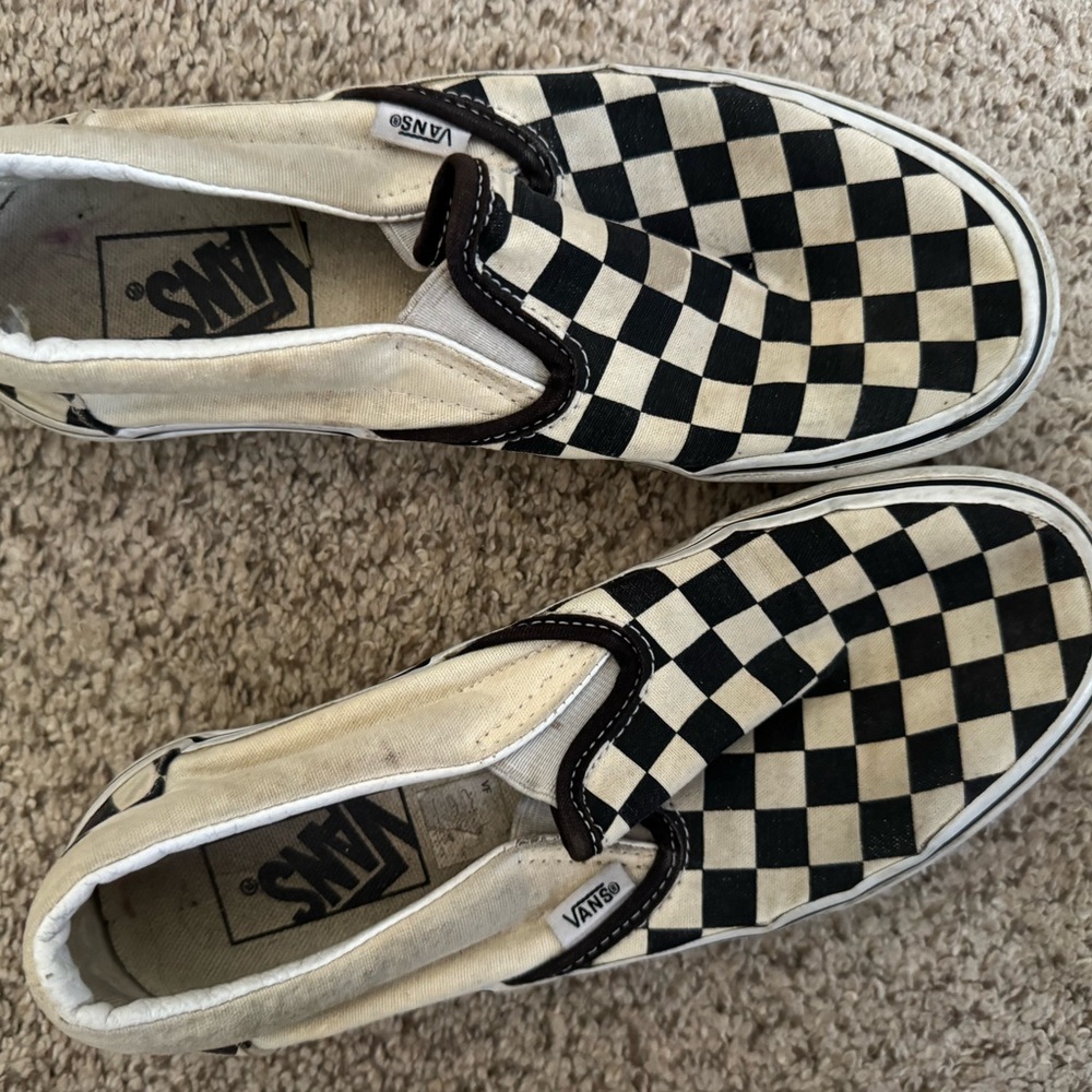 Vans Men's Checkered Slip-On Sneakers